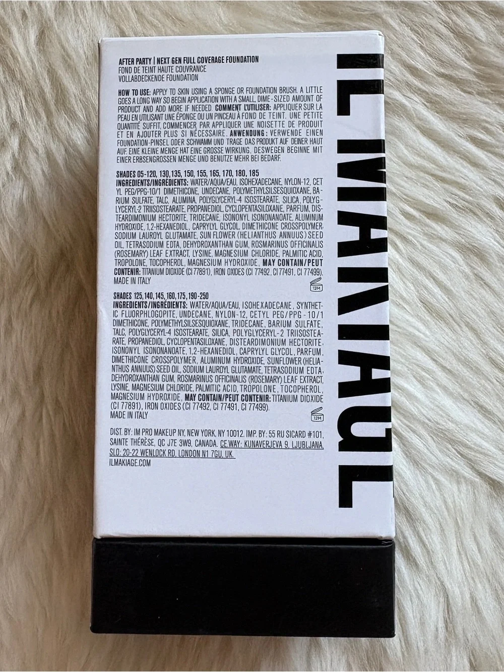 NEW IL MAKIAGE After Party Next Gen Full Coverage Foundation Shade 045